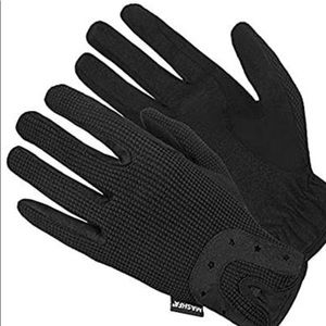 Black riding gloves
